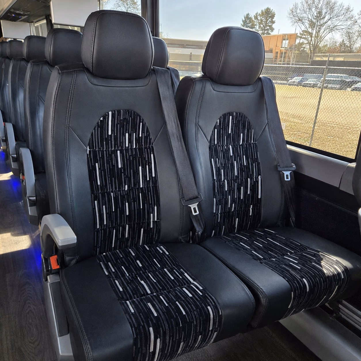 merced charter bus interior