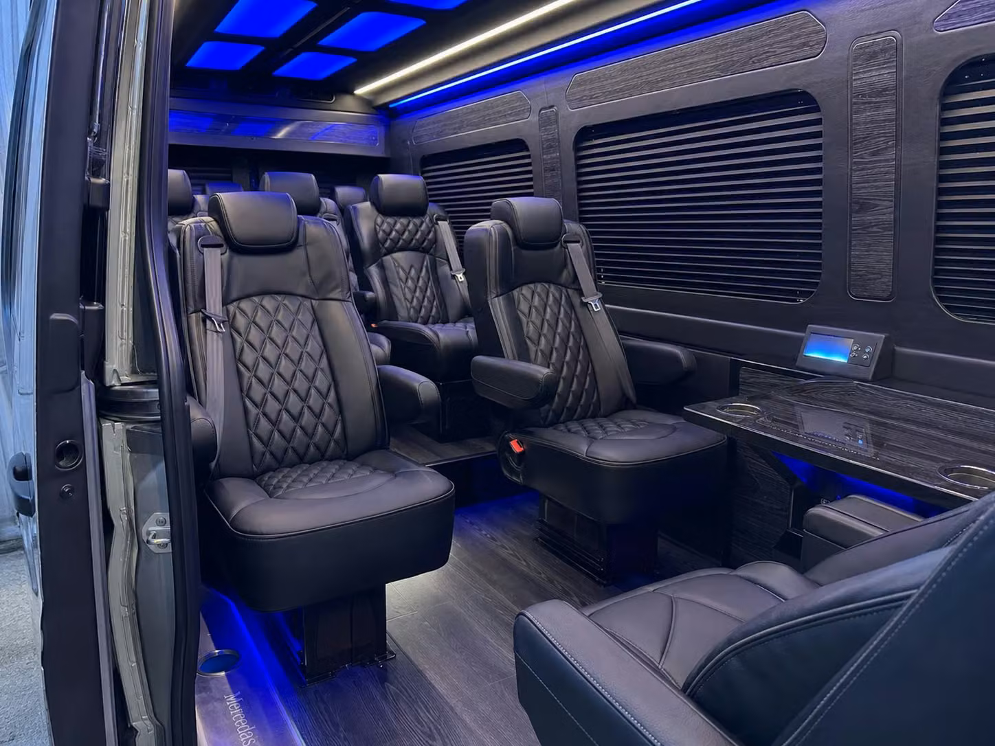 sprinter van transportation for groups and events across merced