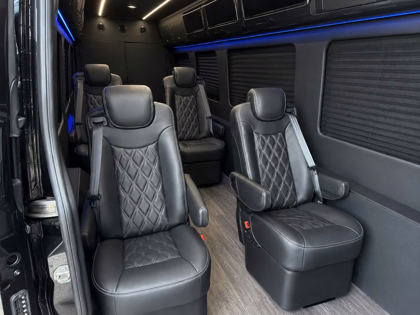 sprinter van with driver inside